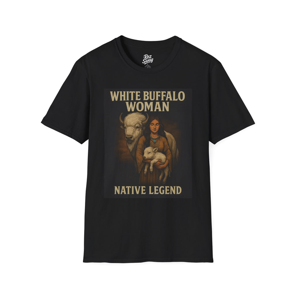 White Buffalo Woman – A Native Legend (Men’s T-Shirt)