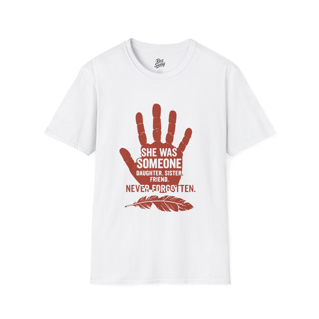 Never Forgotten Tribute T-Shirt – MMIW Awareness Statement for Men | Sacred Collection