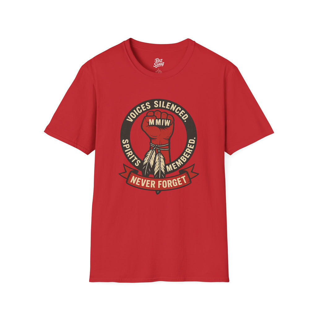 Fist of Remembrance and Justice T-Shirt – MMIW Tribute for Men | Sacred Collection