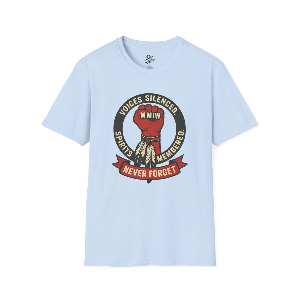 Fist of Remembrance and Justice T-Shirt – MMIW Tribute for Men | Sacred Collection