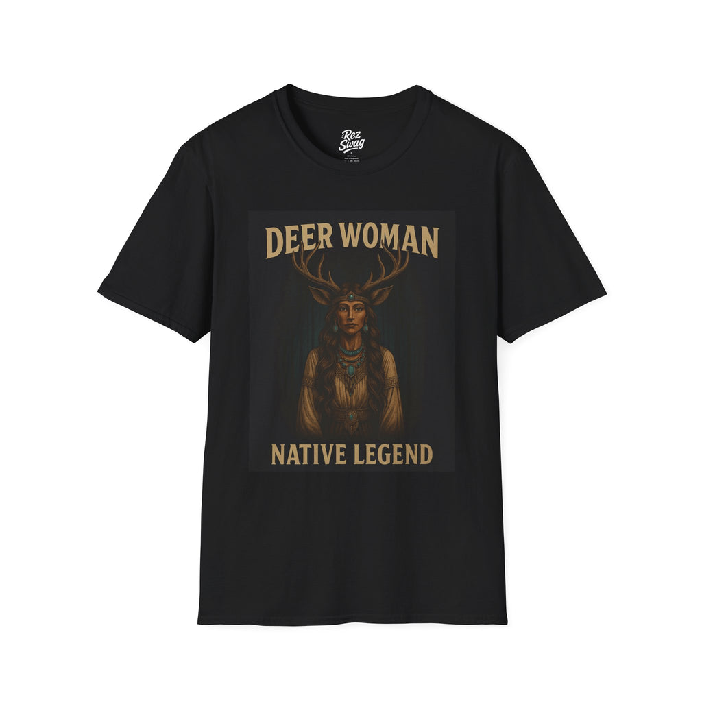 Deer Woman – A Native Legend (Men’s T-Shirt)