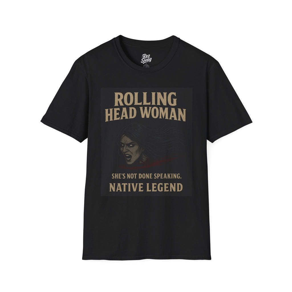 Rolling Head Woman – A Native Legend (Men’s T-Shirt)