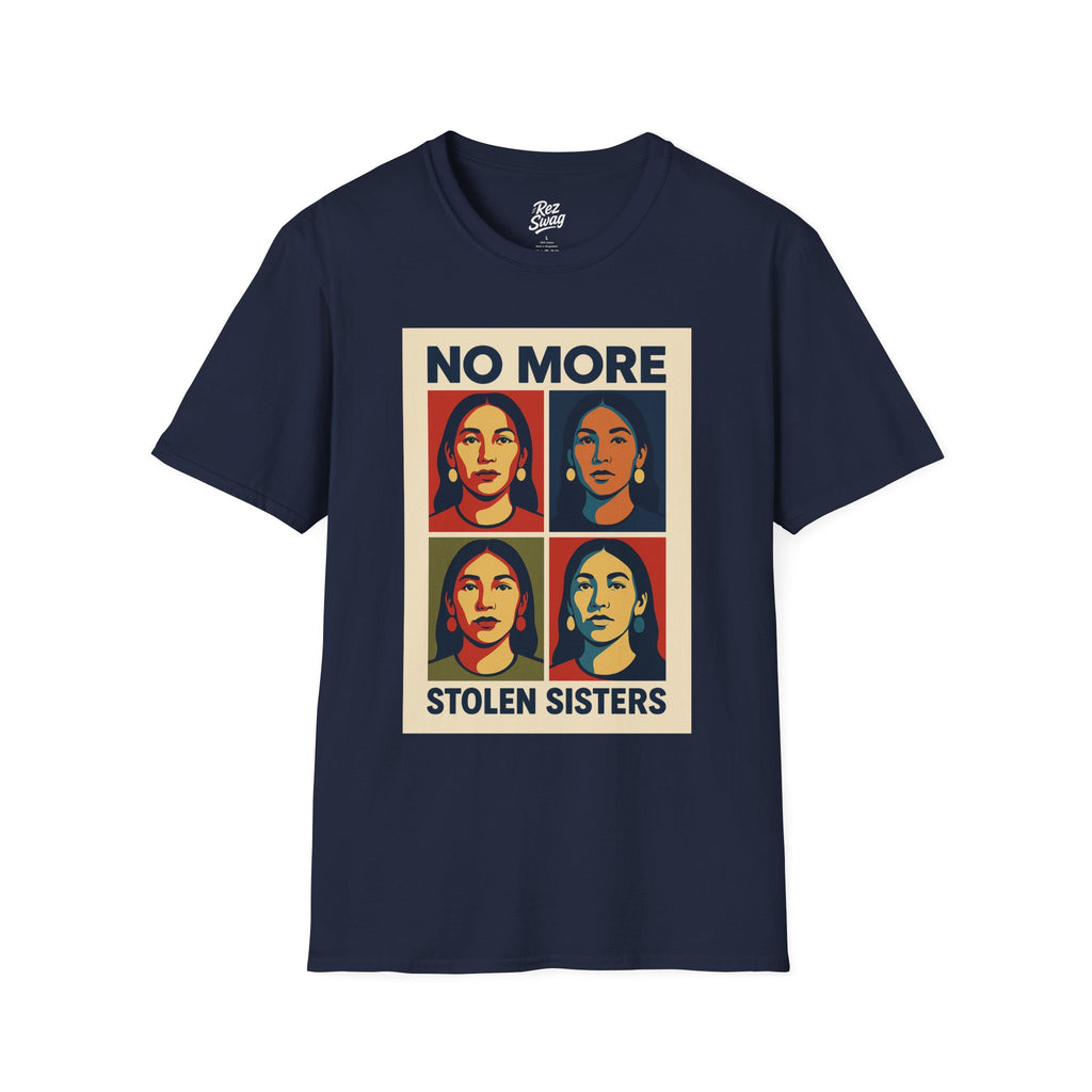 No More Stolen Sisters T-Shirt – Pop Art MMIW Tribute for Men | Sacred Collection