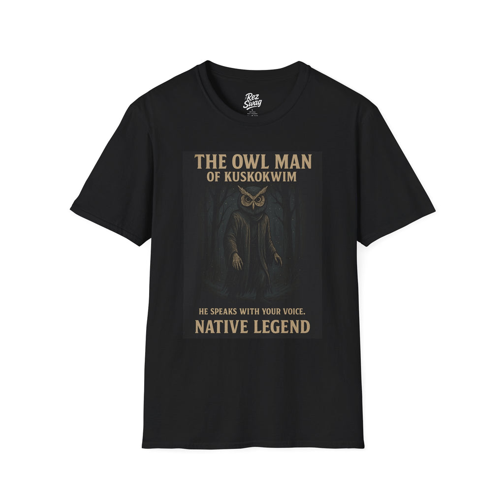 The Owl Man of Kuskokwim – A Native Legend (Men’s T-Shirt)