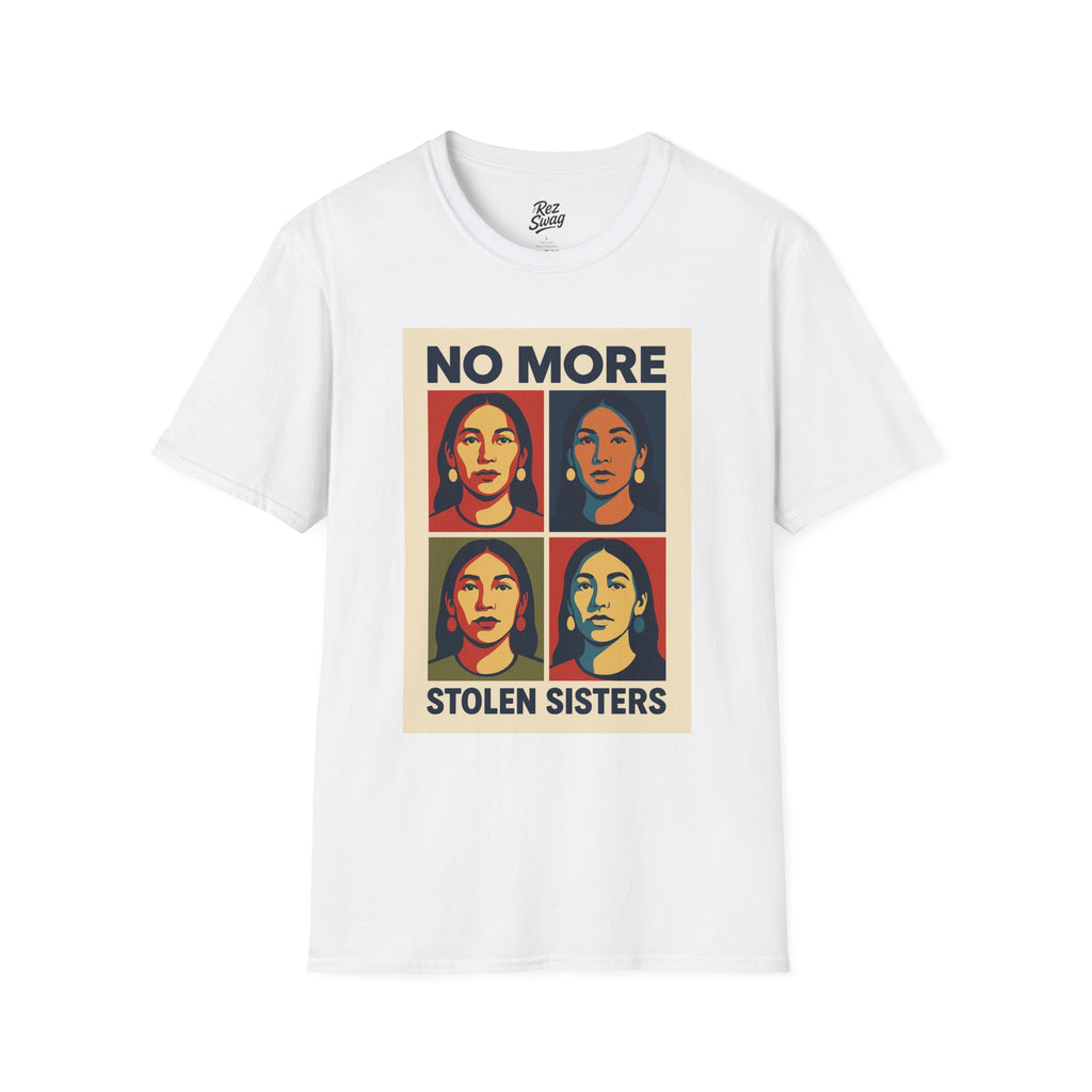 No More Stolen Sisters T-Shirt – Pop Art MMIW Tribute for Men | Sacred Collection