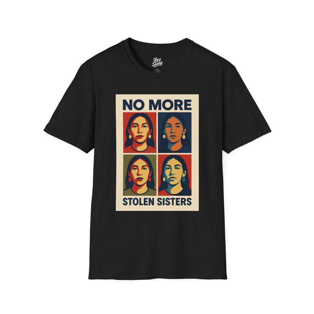 No More Stolen Sisters T-Shirt – Pop Art MMIW Tribute for Men | Sacred Collection
